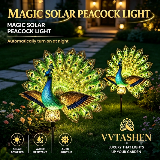 🔥HOT SALE 50% OFF🏡Solar Peacock Garden Sculpture🦚