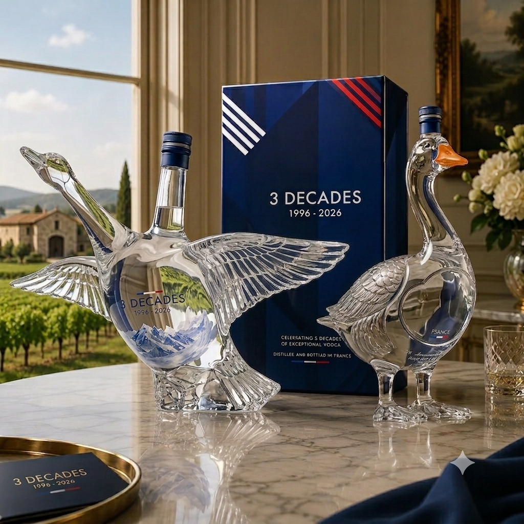🔥HOT SALE 55% OFF🪿Goose 30th Anniversary 3D Sculpted Vodka Bottle