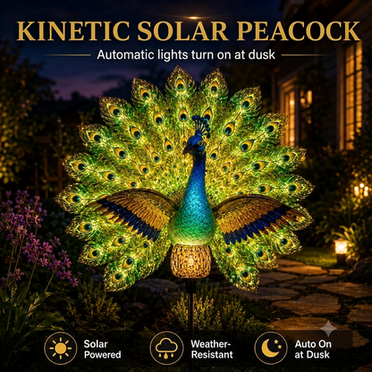 🔥HOT SALE 50% OFF🏡Solar Peacock Garden Sculpture🦚
