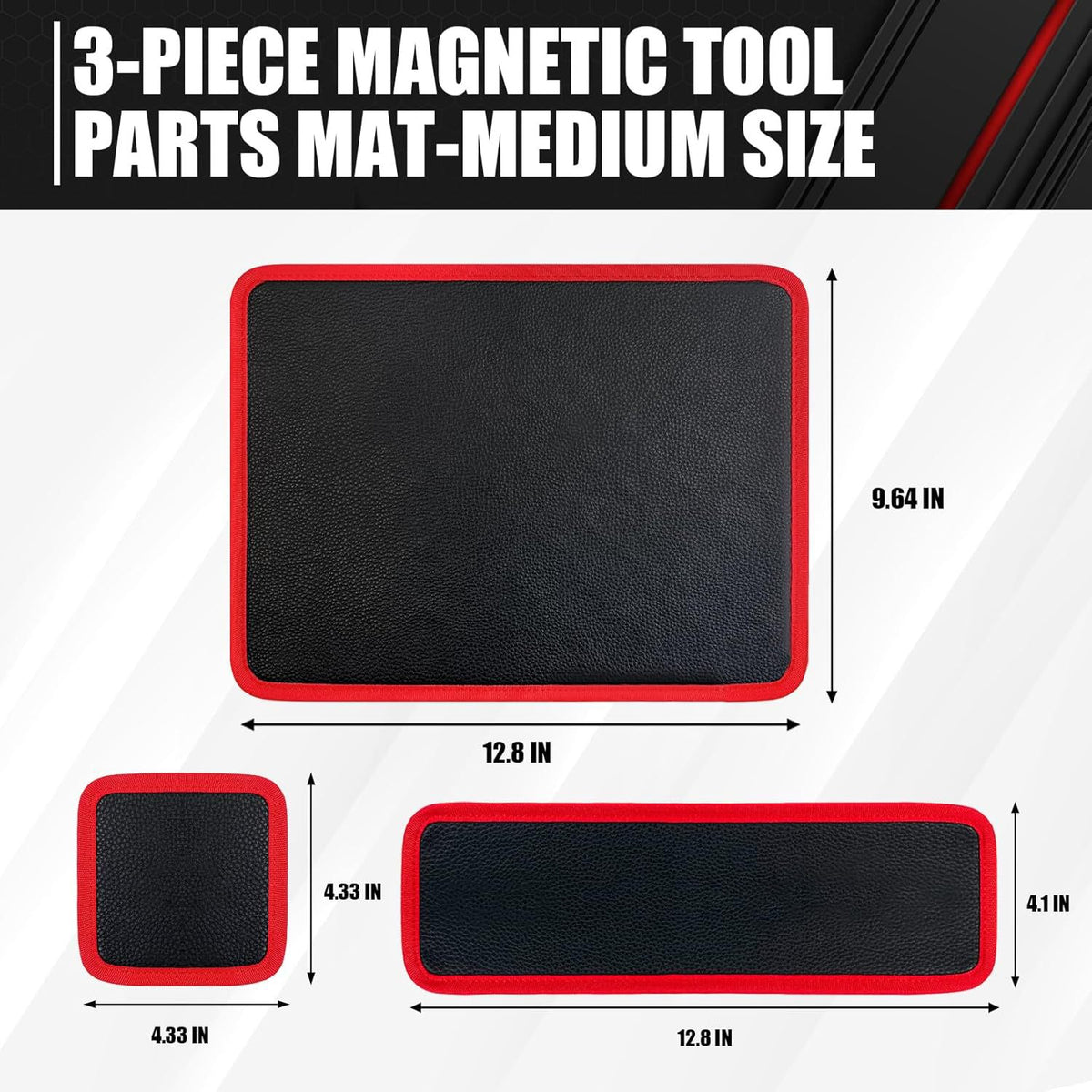 🧲 Strong Magnetic Tool Mat✨Heavy-Duty Magnetic Parts Tray with Anti-Slip Backing | Keep Screws, Bolts & Tools Organized ✨