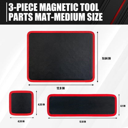 🧲 Strong Magnetic Tool Mat✨Heavy-Duty Magnetic Parts Tray with Anti-Slip Backing | Keep Screws, Bolts & Tools Organized ✨