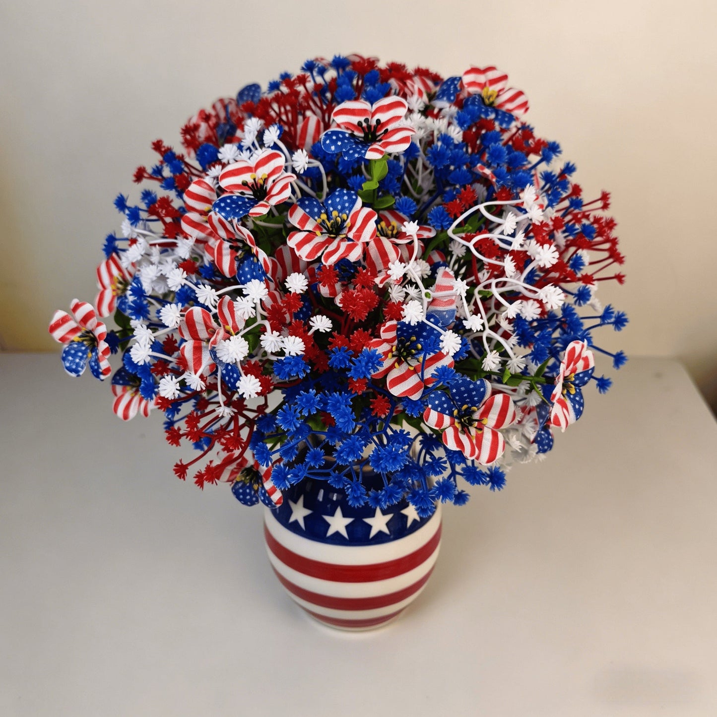 🔥4th of July Hot Sale 50% Off 🔥 Patriotic Red White Blue Artificial Flowers💐
