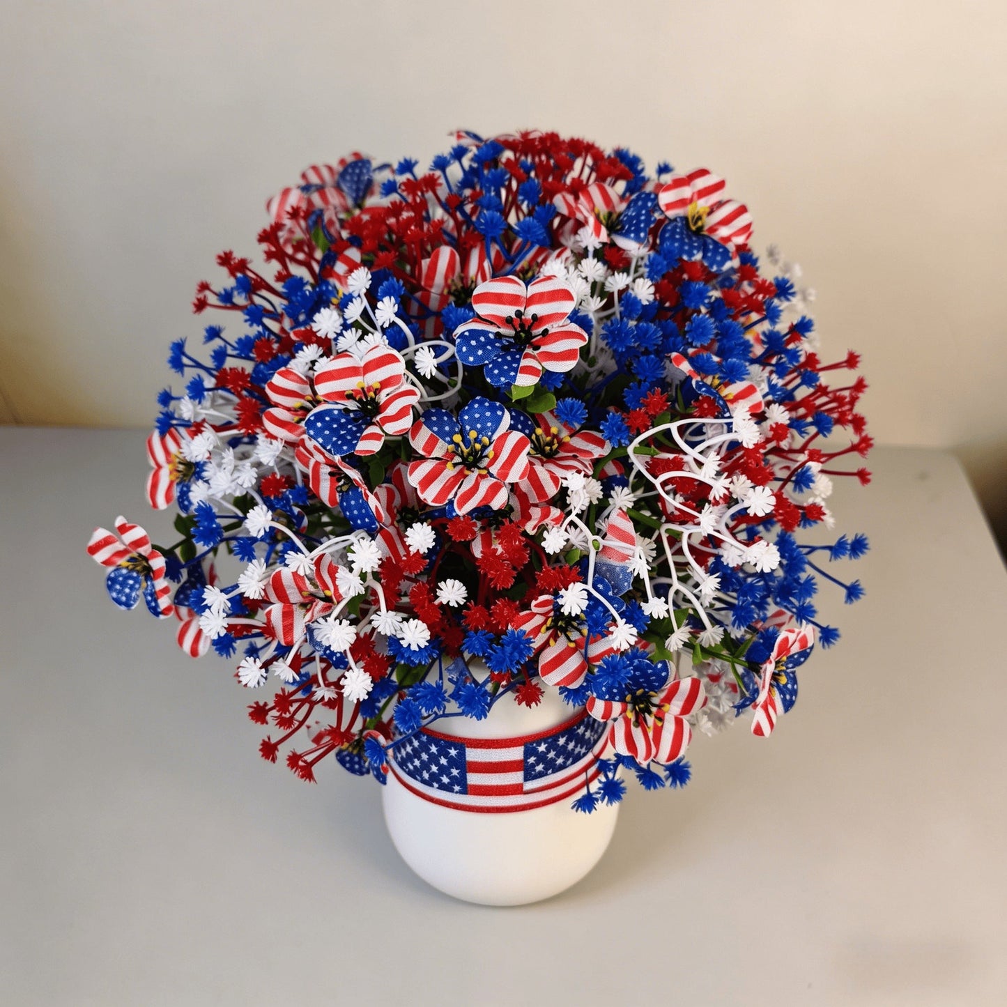 🔥4th of July Hot Sale 50% Off 🔥 Patriotic Red White Blue Artificial Flowers💐