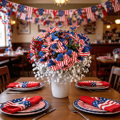 🔥4th of July Hot Sale 50% Off 🔥 Patriotic Red White Blue Artificial Flowers💐