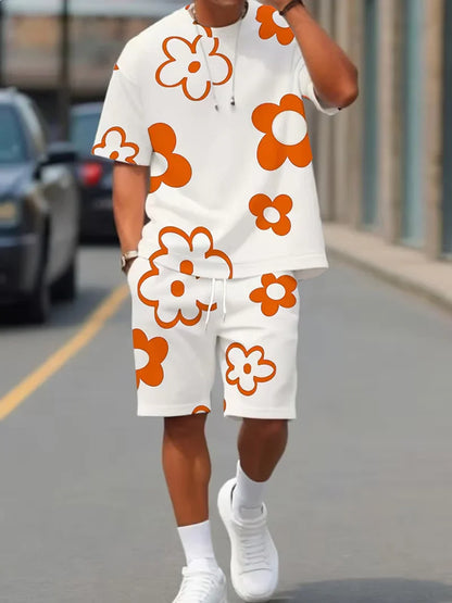 Hot Sale🌺 Men's Floral Print 2-Piece Summer Set