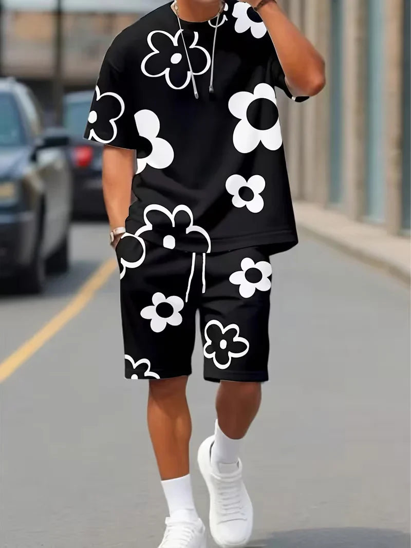Hot Sale🌺 Men's Floral Print 2-Piece Summer Set