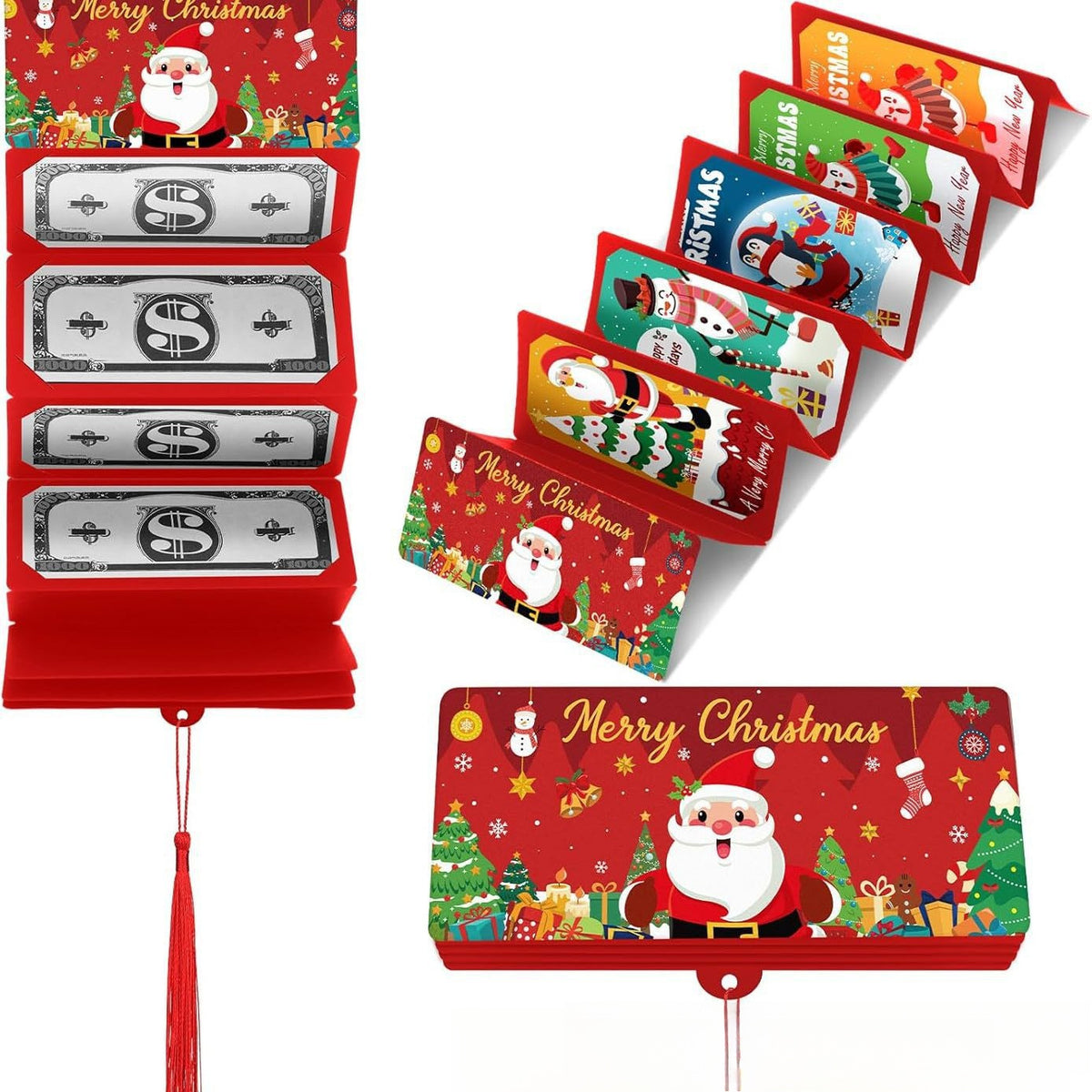 🎁 LAST DAY 49% OFF🎅🎄Foldable 6-Slot Christmas Red Envelope