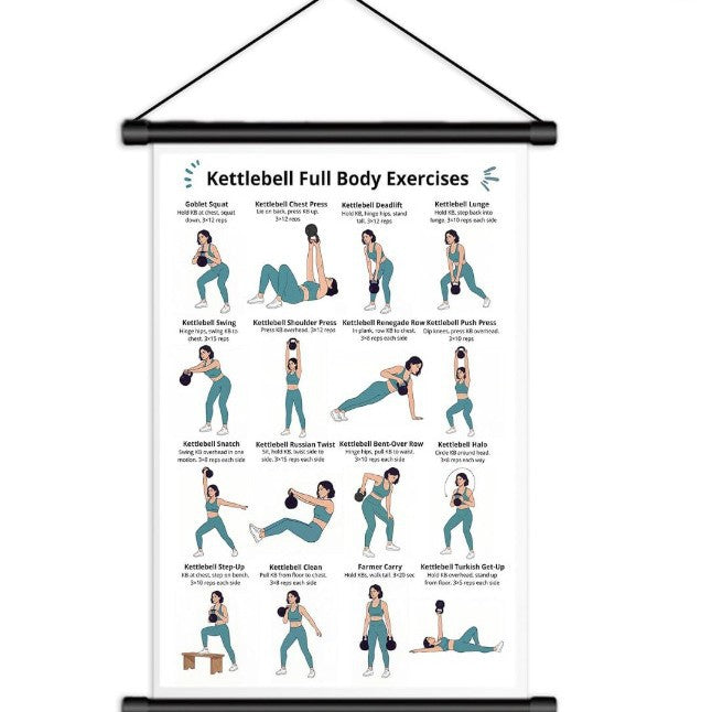 🔥Tai Chi Chair Workout Chart for Seniors (16 x 24 inches)