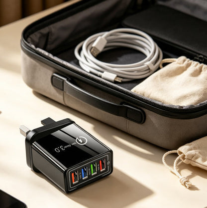 ⚡ One Charger. Four Devices. Zero Waiting.⚡