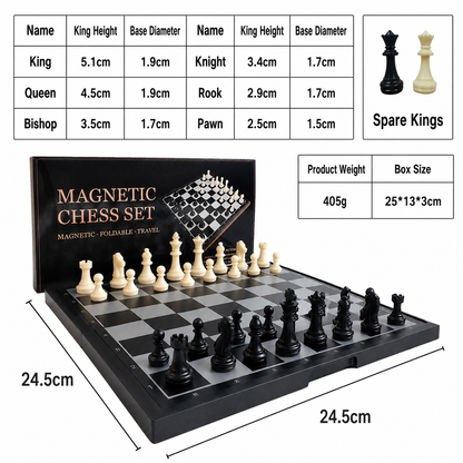 🔥 50% OFF Today! ♟️ Premium Magnetic Chess Set – Master Every Move Like a Pro 🏆250th Anniversary Special Edition Chessboard & Pieces
