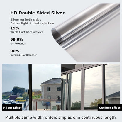 🔥 Last Day 50% OFF☀️ One-Way Mirror Window Film – Heat Control & UV Protection