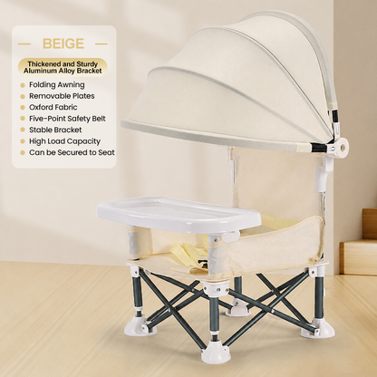 🔥 50% OFF Today – Foldable Baby Camping Chair with Tray for On the Go
