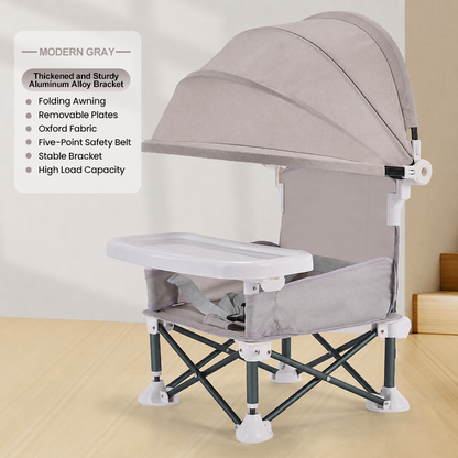 🔥 50% OFF Today – Foldable Baby Camping Chair with Tray for On the Go