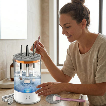 Electric Makeup Brush Cleaner & Dryer – All-in-One Cleaning Tool