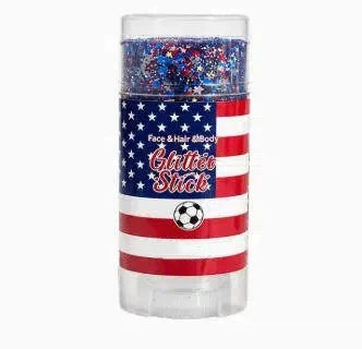 🦅🔔4th of July Glitter Stick🎇 Red, White & Blue Body & Hair Sparkle