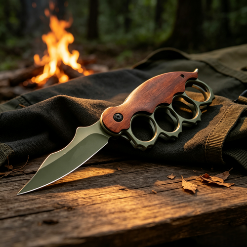 🔥HOT SALE 50% OFF🐅Tiger Finger Fist Tactical Folding Knife🗡️