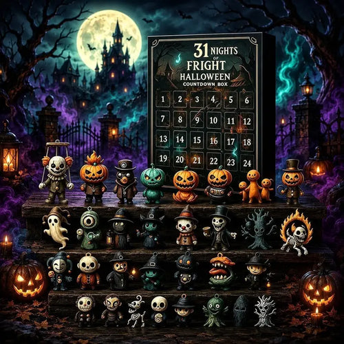 🎃 31 Nights of Fright Halloween Countdown Calendar – 31 Days of Spooky Surprises & Collectible Figurines