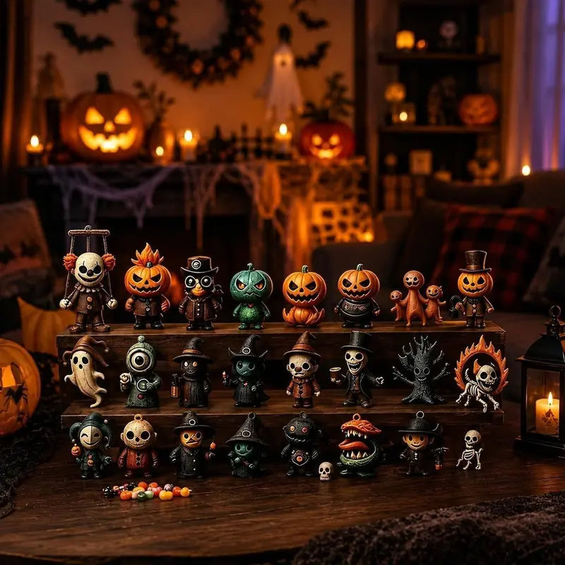 🎃 31 Nights of Fright Halloween Countdown Calendar – 31 Days of Spooky Surprises & Collectible Figurines