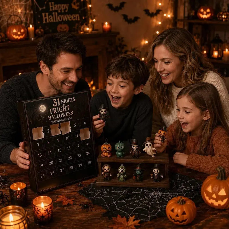🎃 31 Nights of Fright Halloween Countdown Calendar – 31 Days of Spooky Surprises & Collectible Figurines
