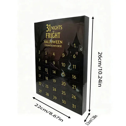 🎃 31 Nights of Fright Halloween Countdown Calendar – 31 Days of Spooky Surprises & Collectible Figurines