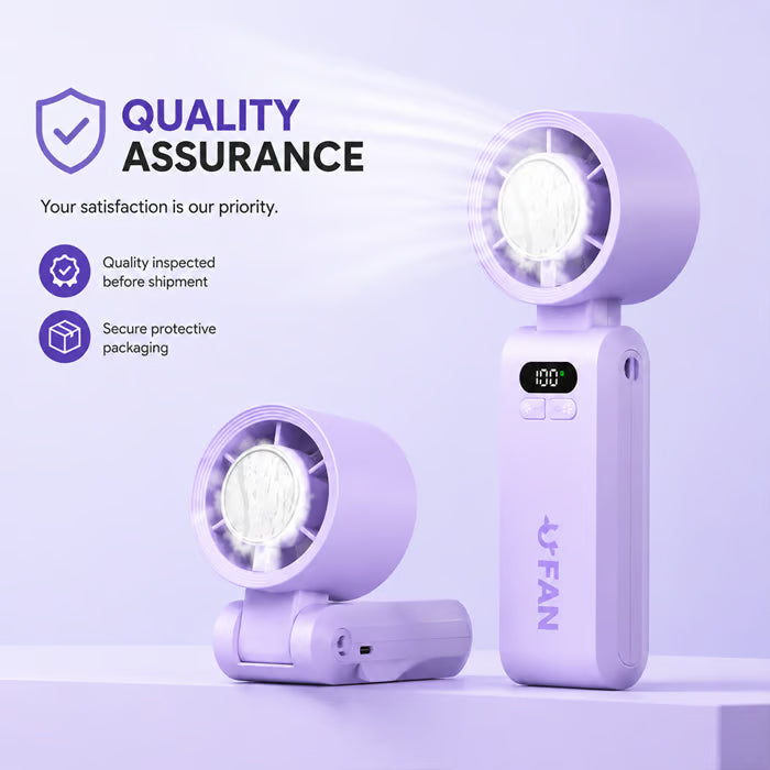 ❄️ Turbo Ice-Cooling Handheld Fan  Powerful Airflow Meets Instant Cooling Relief