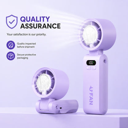❄️ Turbo Ice-Cooling Handheld Fan  Powerful Airflow Meets Instant Cooling Relief