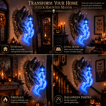 🎃 Last Day 50% OFF | Soul Harvester™ Haunted Lantern Wall Decor 👻