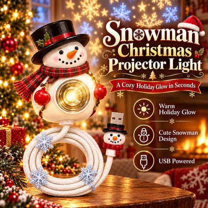⛄🎄Bring Home Holiday Magic — Snowman Christmas Projector Light With Festive Glow🌙