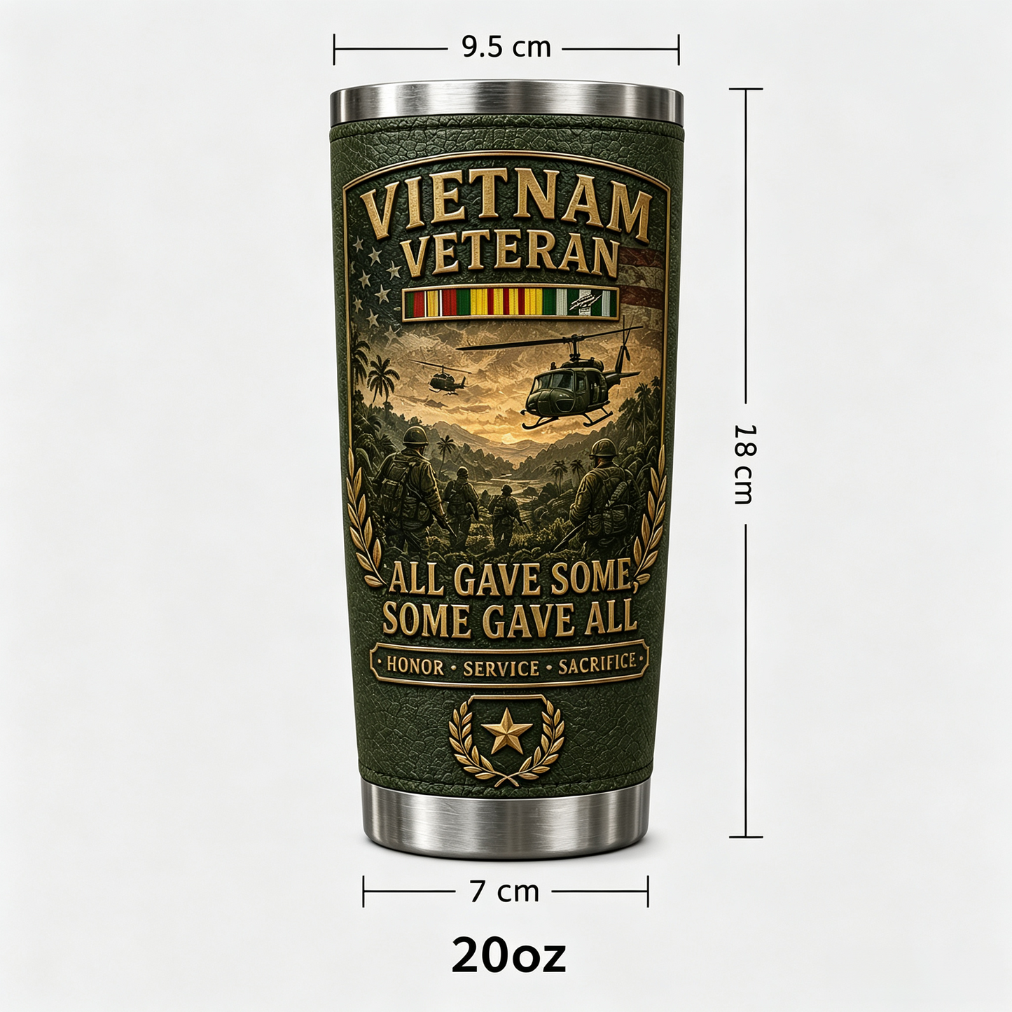 🔥 Last Day Promo: 55% OFF-🇺🇸 Vietnam War Veteran Commemorative Travel Tumbler