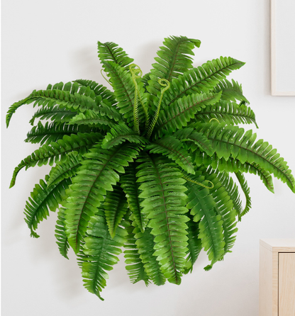 🌿 UV Resistant Lifelike Artificial Boston Fern – Realistic Outdoor & Indoor Greenery Decor