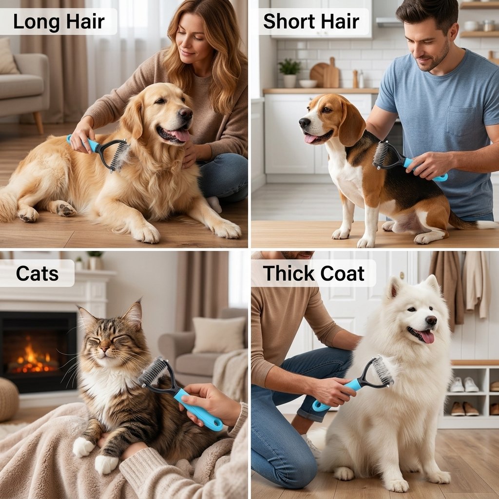 🔥HOT SALE 49% OFF🐱🐶Universal Pet Detangling Comb✨