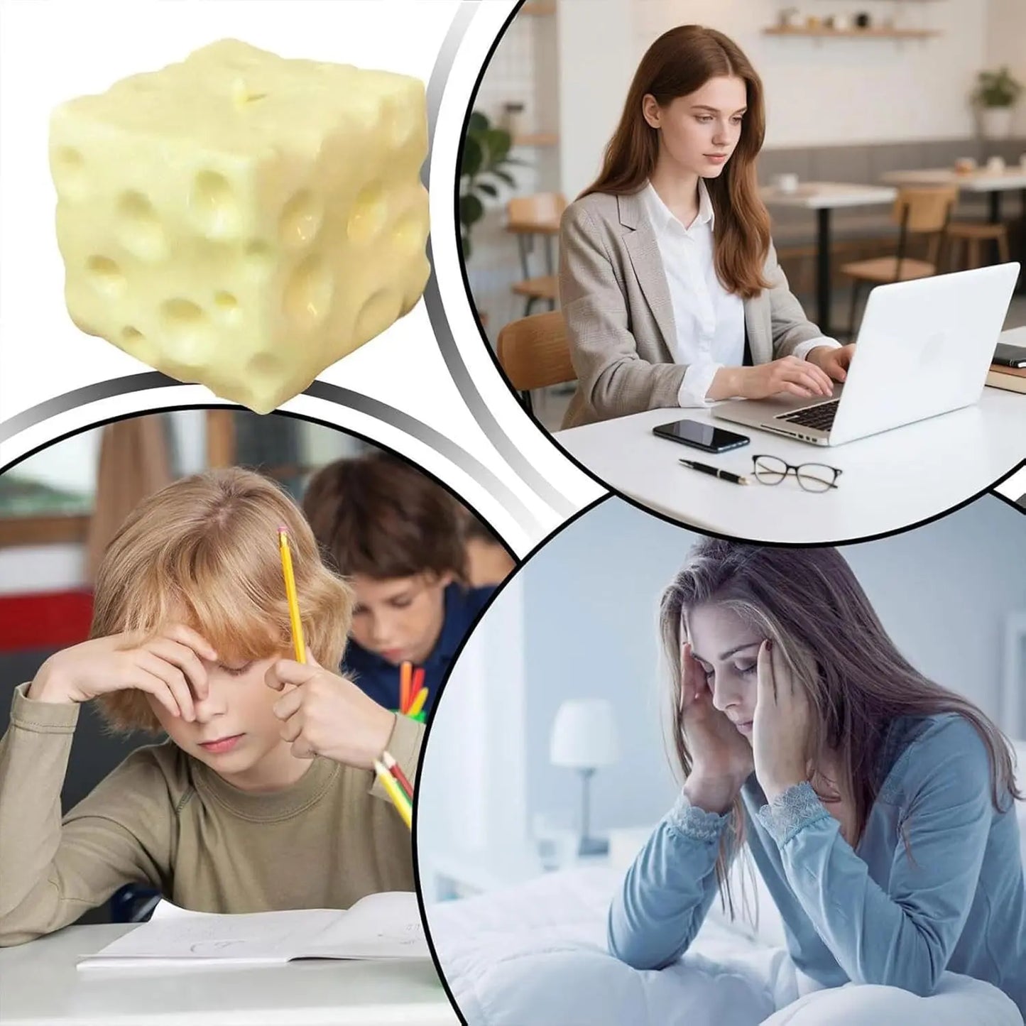 🔥Last Day: 49% OFF🔥Slow Rise Squishy Cheese Block, Fun Desk Decor