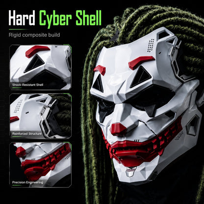 🤡Cyberpunk Clown Mask with Cosplay Clown Costume Party Props Halloween🤡