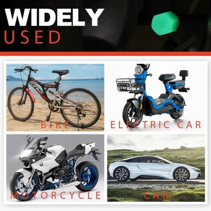 🚗🚗Glow-in-the-Dark Car Tire Valve Cap Set💡