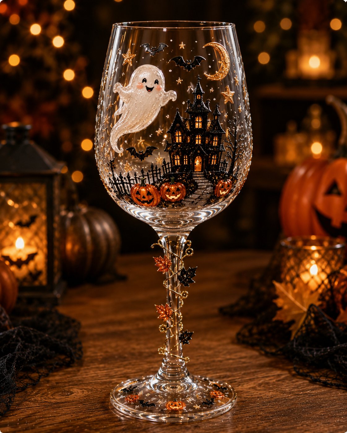 🔥LAST DAY 50% OFF - 🎁 Halloween 3D Wine Glass Collection Gift Box Set – 6 Spooky Collectible Designs 🎃🍷
