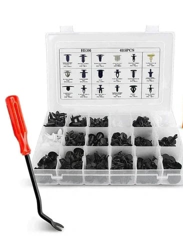 🔧🚗 625PCS Car Fastener Box Set – Universal Auto Clips Assortment 📦