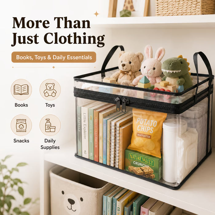 📚 Foldable Transparent Storage Box 🔥 Limited-Time Deal: Buy 1 , Get 1 Small FREE (worth $19.99) — Ends Soon!