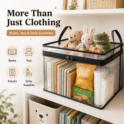 📚 Foldable Transparent Storage Box 🔥 Limited-Time Deal: Buy 1 , Get 1 Small FREE (worth $19.99) — Ends Soon!