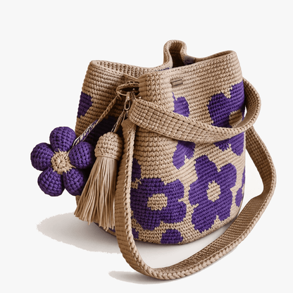 ✨55% OFF TODAY🌼Handmade Crochet Flower Tote Bag