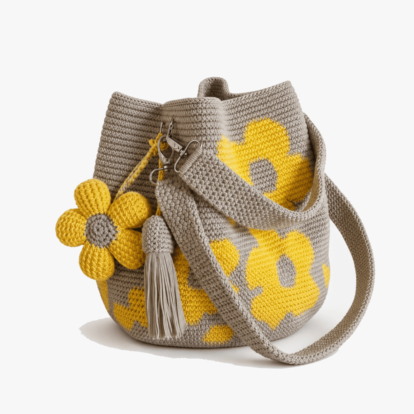 ✨55% OFF TODAY🌼Handmade Crochet Flower Tote Bag
