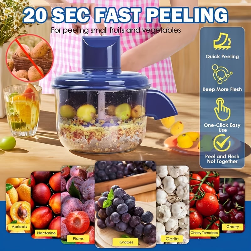 🔥HOT SALE 50% OFF - Universal Automatic Peeler | The Smart Kitchen Gadget That Peels Fruits & More In Seconds