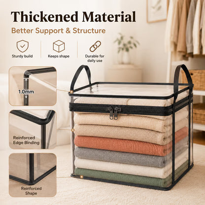 📚 Foldable Transparent Storage Box 🔥 Limited-Time Deal: Buy 1 , Get 1 Small FREE (worth $19.99) — Ends Soon!