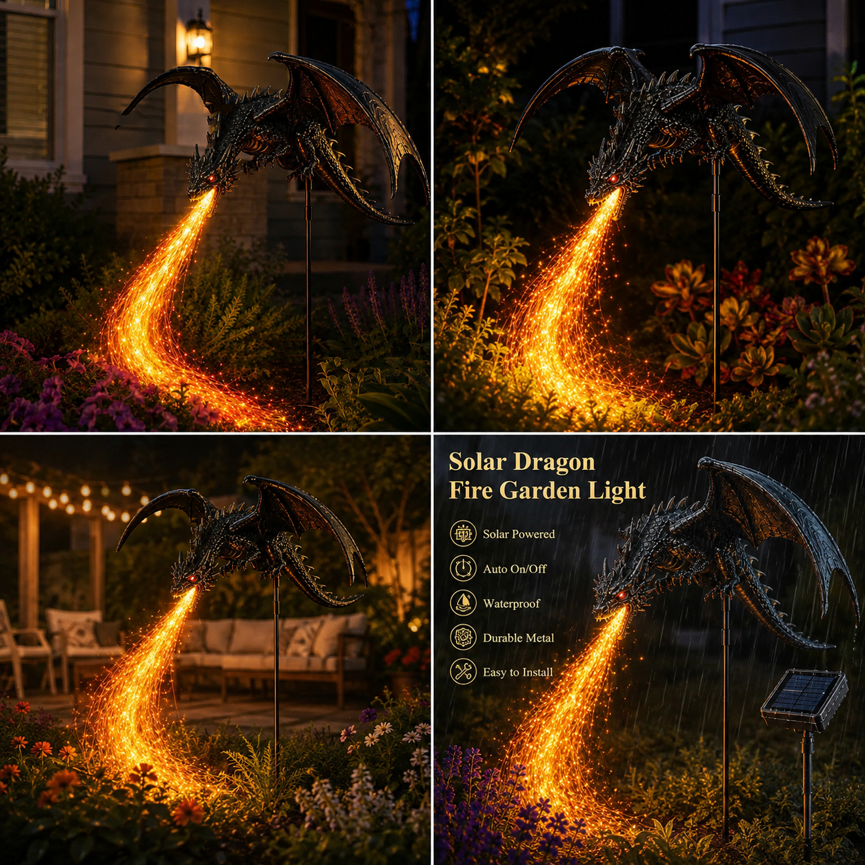 🎁Solar Dragon Fire Garden Light