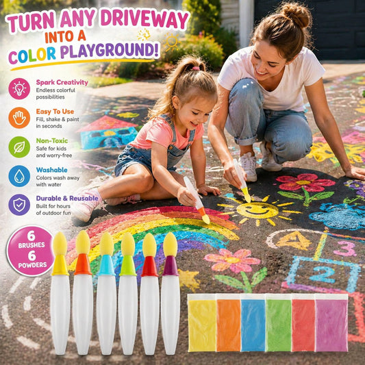 🎨Sidewalk Chalk Paint Kit — The Ultimate Outdoor Creative Adventure ( 6 PCS )