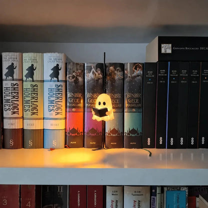 🔥 50% OFF TODAY | Vintage LED Library Lantern 📚 Cozy Bookshelf Light & Gift For Book Lovers