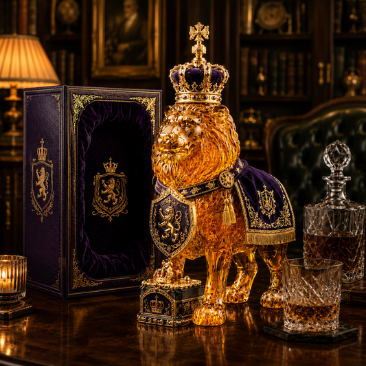 HOT SALE👑Crown 87th Anniversary Royal Lion Whiskey Bottle