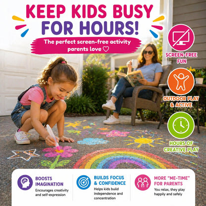 🎨Sidewalk Chalk Paint Kit — The Ultimate Outdoor Creative Adventure ( 6 PCS )