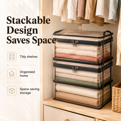 📚 Foldable Transparent Storage Box 🔥 Limited-Time Deal: Buy 1 , Get 1 Small FREE (worth $19.99) — Ends Soon!