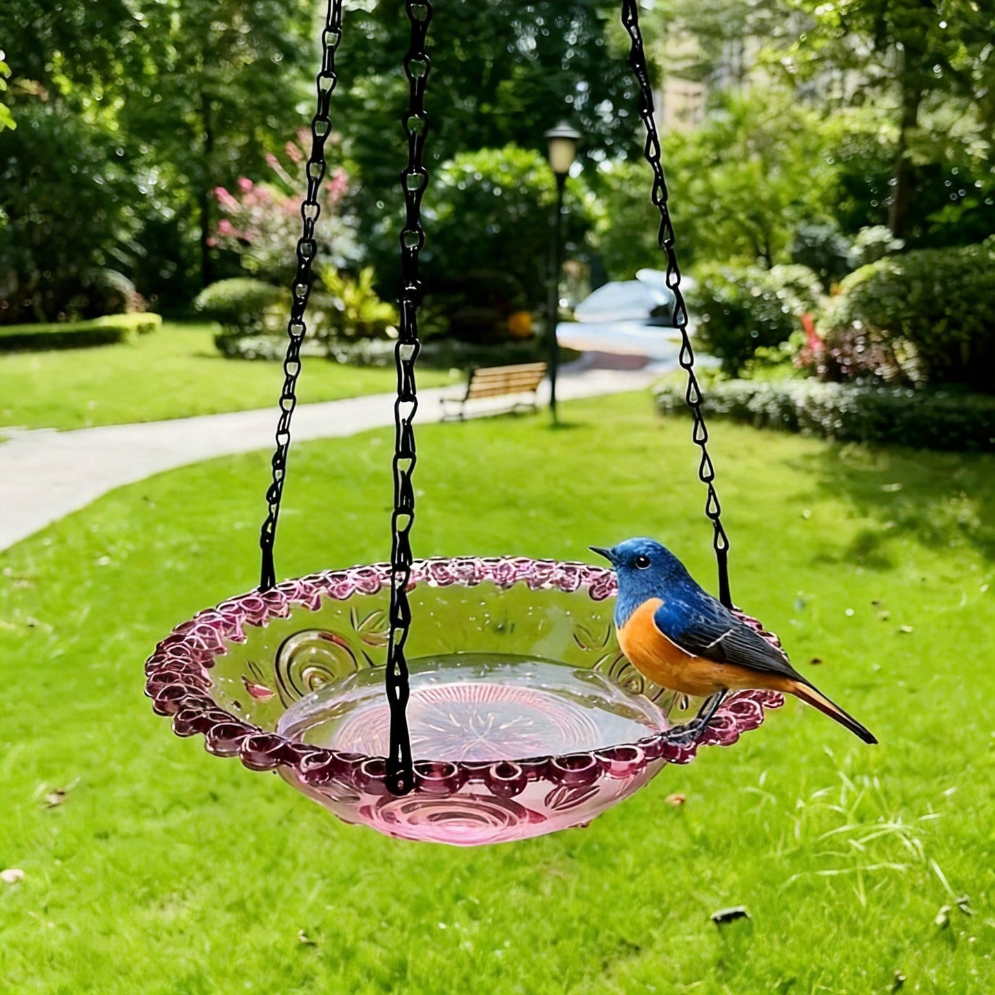 ✨2026 Spring special offer 49% off-🐦Solar Cascade Hanging Bird Bath Fountain