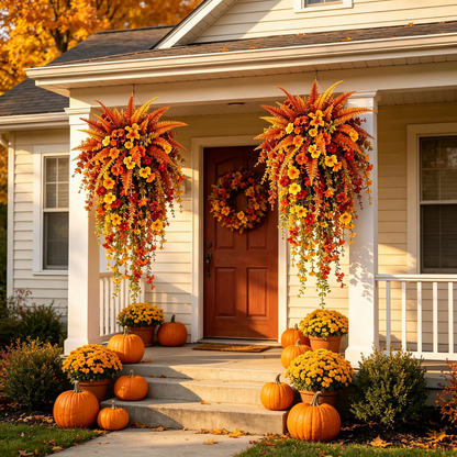 🔥On Sale Only Today 🍂 Artificial Fern for Autumn Outdoor Decor– Autumn Porch & Door Decoration